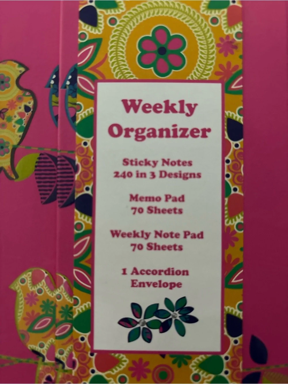 Weekly Organizer Stationary Book